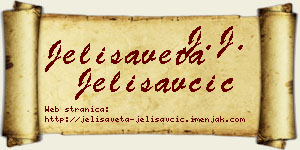 Jelisaveta Jelisavčić vizit kartica